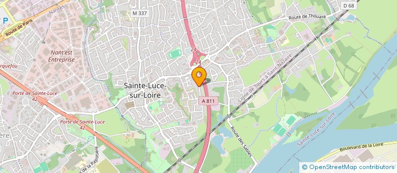 localisation de l'entreprise WEELC WORK  SAINTE-LUCE-SUR-LOIRE