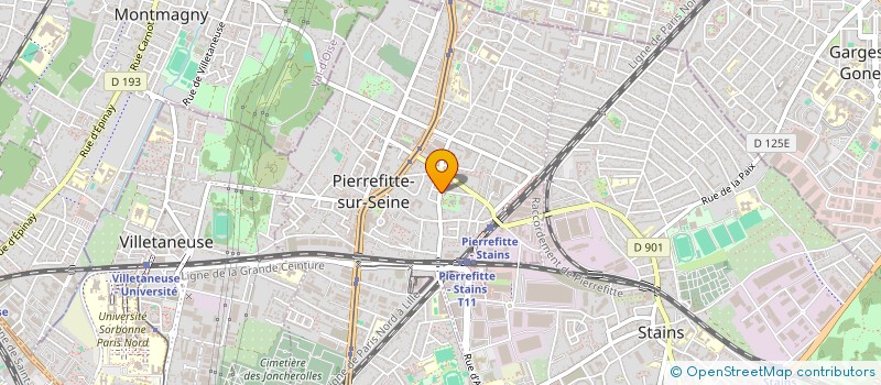 localisation de l'entreprise WEETEX à PIERREFITTE-SUR-SEINE