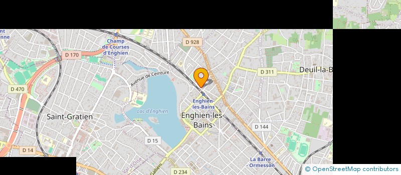 localisation de l'entreprise WEEZ AGENCY à ENGHIEN-LES-BAINS