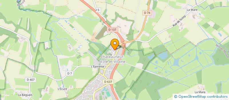 localisation de l'entreprise WEEZDOM MUAY THAI  CHATEAUNEUF-D'ILLE-ET-VILAINE