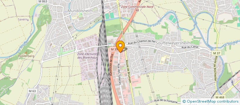 localisation de l'entreprise WEGAD  SOUFFELWEYERSHEIM