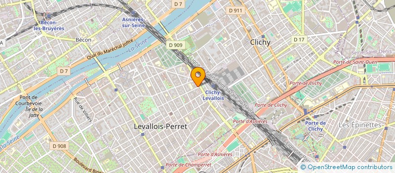localisation de l'entreprise WEGG PROPERTIES à LEVALLOIS-PERRET