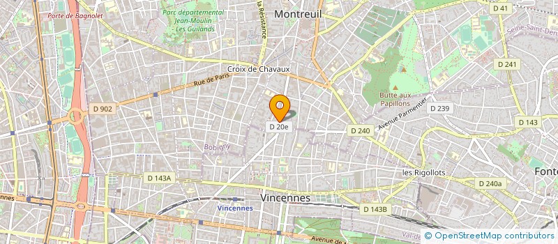 localisation de l'entreprise WEI à MONTREUIL