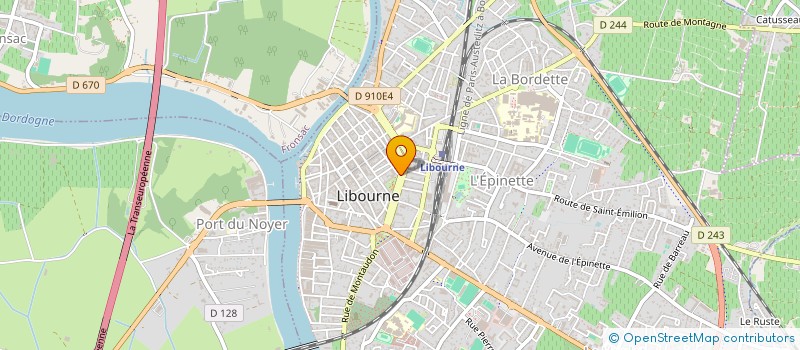 localisation de l'entreprise WEIN SPORT  LIBOURNE