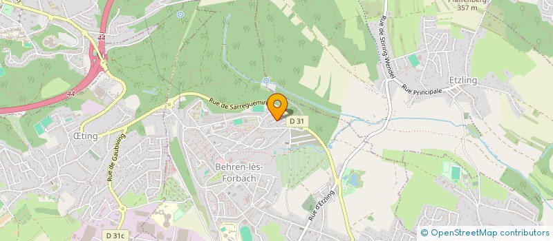 localisation de l'entreprise WEINSBERGER  BEHREN-LES-FORBACH