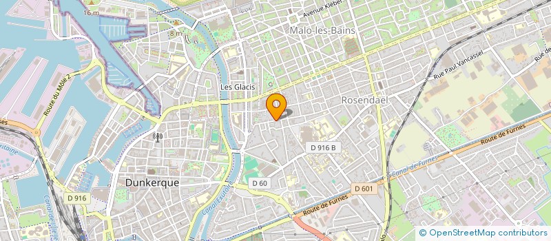 localisation de l'entreprise WEISBECKER MEKERKE & GUERRIEN à DUNKERQUE