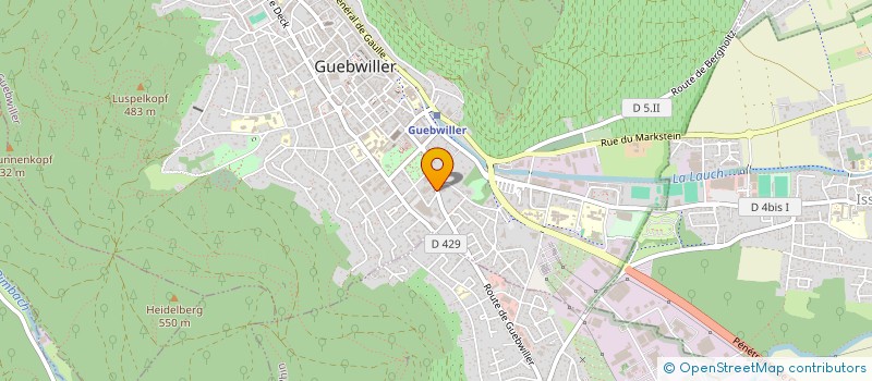 localisation de l'entreprise WEISHAUPT ET JUNG à GUEBWILLER