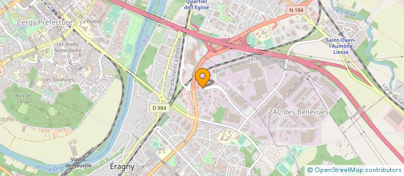 localisation de l'entreprise WEISS TECHNIK FRANCE   ERAGNY