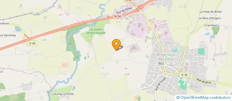 localisation de l'entreprise WEK AUTO  BREAL-SOUS-MONTFORT