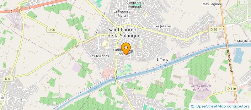 localisation de l'entreprise WEKA-IMMO  SAINT-LAURENT-DE-LA-SALANQUE