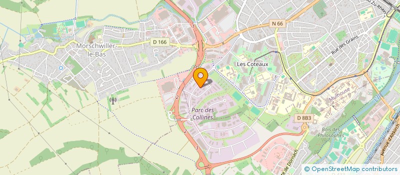localisation de l'entreprise WEL COM  MULHOUSE