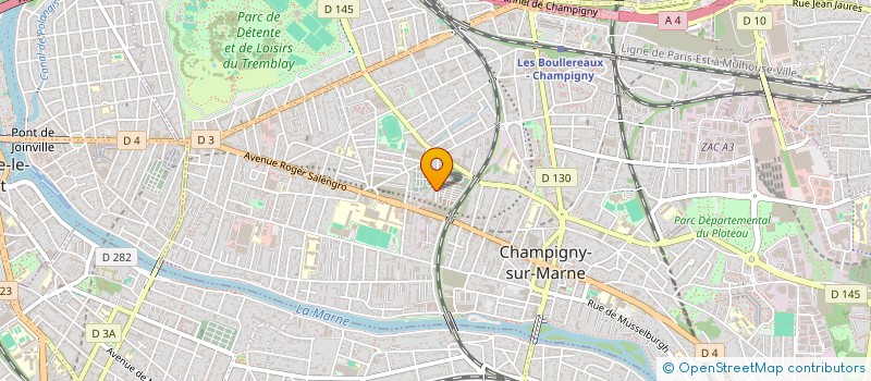 localisation de l'entreprise WELAND VTC à CHAMPIGNY-SUR-MARNE