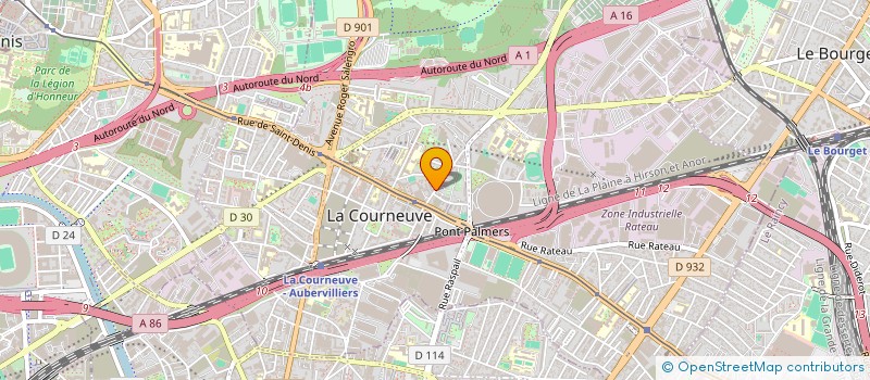 localisation de l'entreprise WELCHAN à LA COURNEUVE