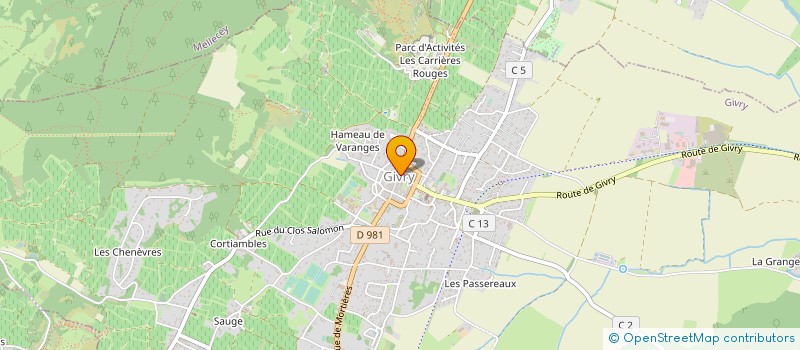 localisation de l'entreprise WELCHOME BOURGOGNE à GIVRY