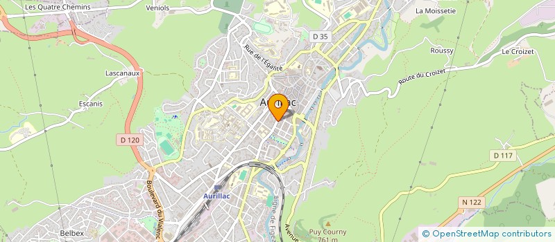 localisation de l'entreprise WELCOME à AURILLAC