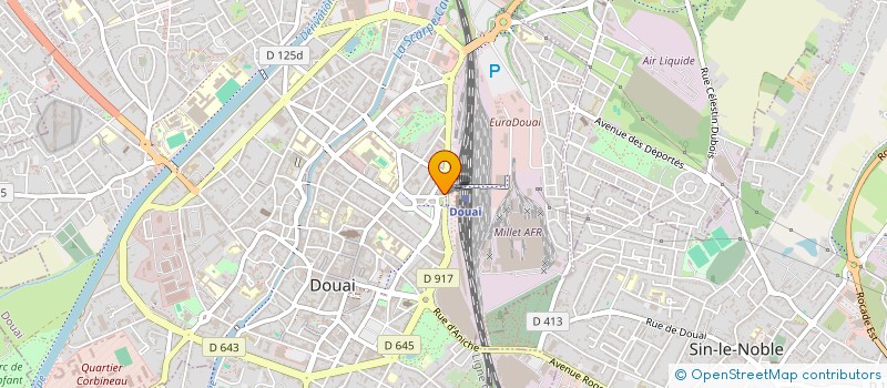 localisation de l'entreprise WELCOME à DOUAI
