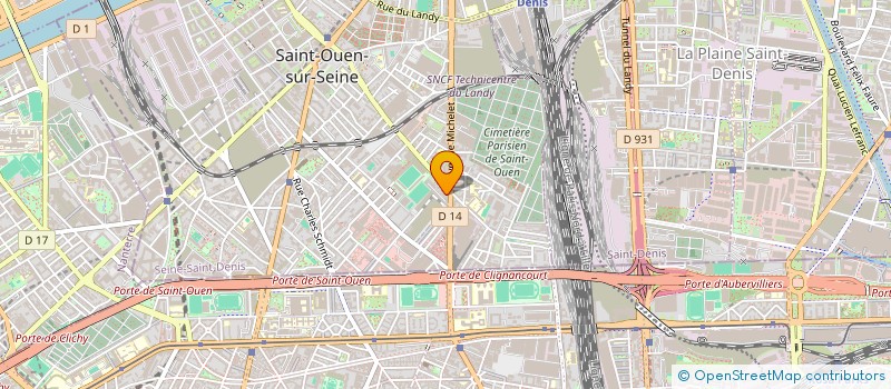 localisation de l'entreprise WELCOME BAZAR à SAINT-OUEN-SUR-SEINE