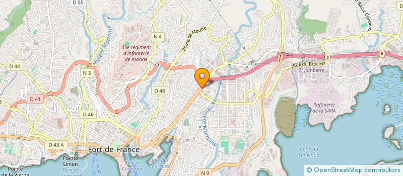 localisation de l'entreprise WELCOME BOAT  FORT-DE-FRANCE