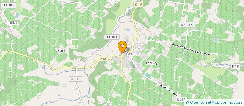 localisation de l'entreprise WELCOME GENSAC  GENSAC