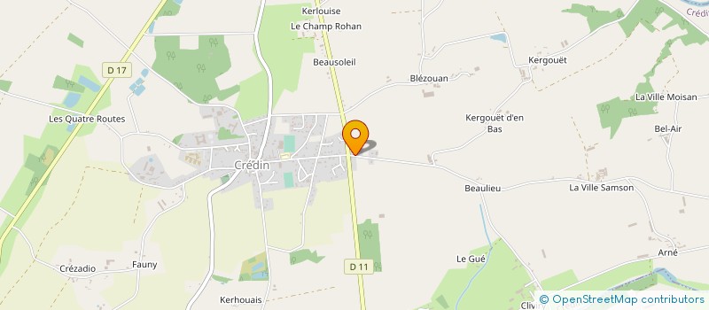 localisation de l'entreprise WELCOME SARL  CREDIN