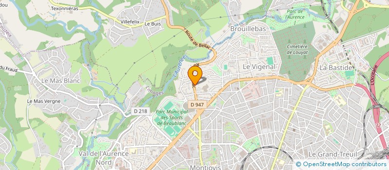 localisation de l'entreprise WELDMETAL 87 à LIMOGES