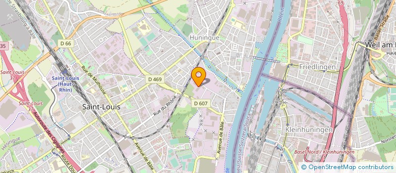 localisation de l'entreprise WELEDA  HUNINGUE