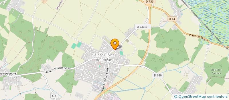 localisation de l'entreprise WELL BE  SAINT-SULPICE-DE-ROYAN