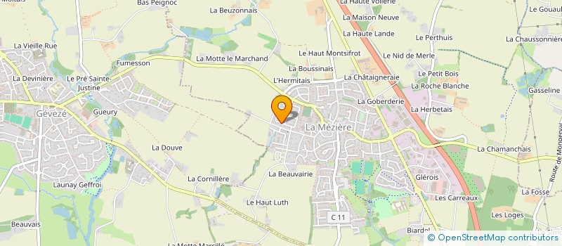 localisation de l'entreprise WELL'COM  LA MEZIERE