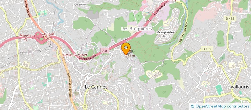 localisation de l'entreprise WELL COME EDEN à MOUGINS