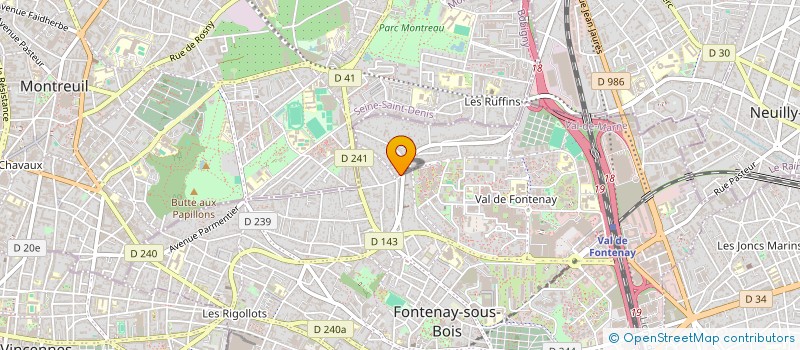 localisation de l'entreprise WELL-FAST PROPRETE à FONTENAY-SOUS-BOIS
