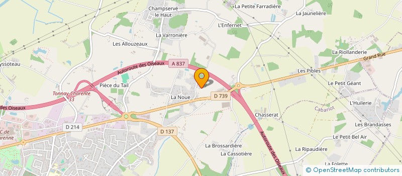 localisation de l'entreprise WELL'FIT&ZEN  TONNAY-CHARENTE