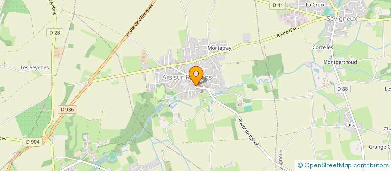 localisation de l'entreprise WELLIN FRANCE  ARS-SUR-FORMANS