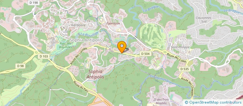 localisation de l'entreprise WELLJOB INVESTISSMENTS  BIOT