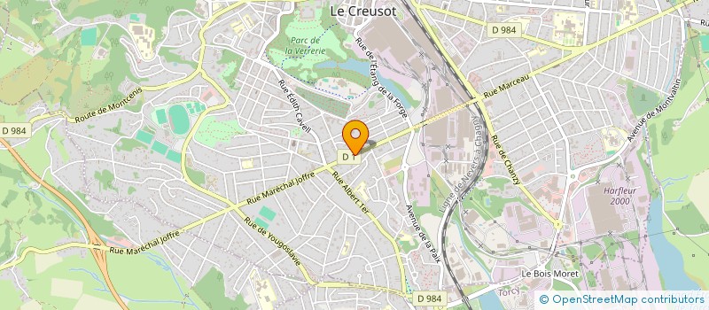 localisation de l'entreprise WELLMOVE à LE CREUSOT