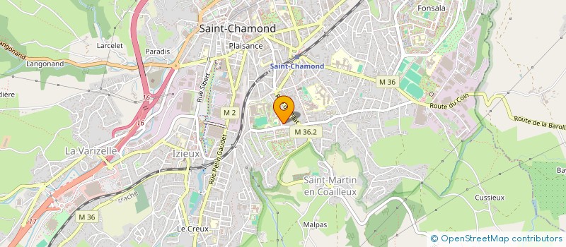 localisation de l'entreprise WELLNESS ARCHITECTURE à SAINT-CHAMOND