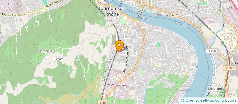 localisation de l'entreprise WELLNESS HABITAT à TOURNON-SUR-RHONE
