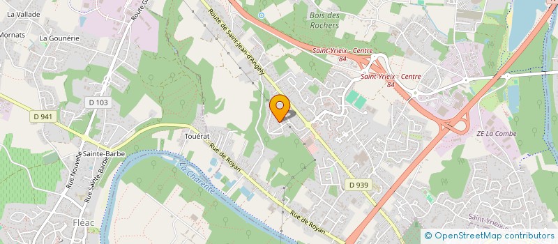 localisation de l'entreprise WELLNESS STUDIO à SAINT-YRIEIX-SUR-CHARENTE