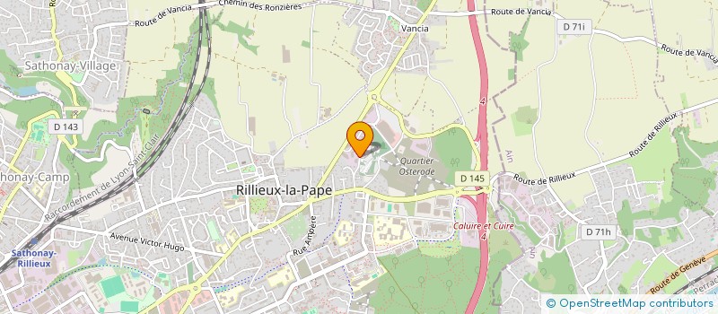 localisation de l'entreprise WELLNESSSPORT  RILLIEUX-LA-PAPE