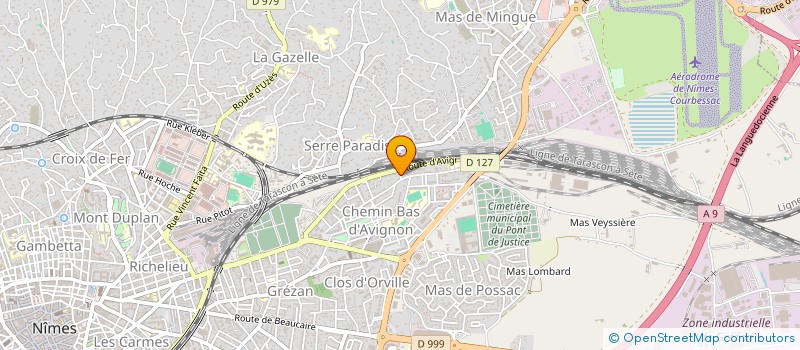 localisation de l'entreprise WELLOCOM à NIMES