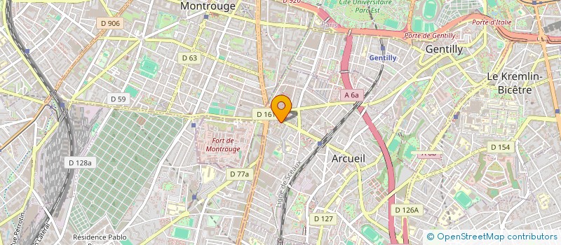 localisation de l'entreprise WELLSHAPE à ARCUEIL