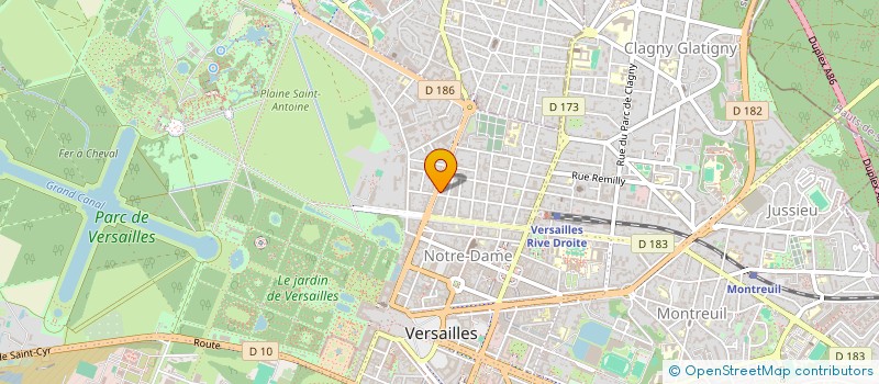 localisation de l'entreprise WELLX TELECOM à VERSAILLES