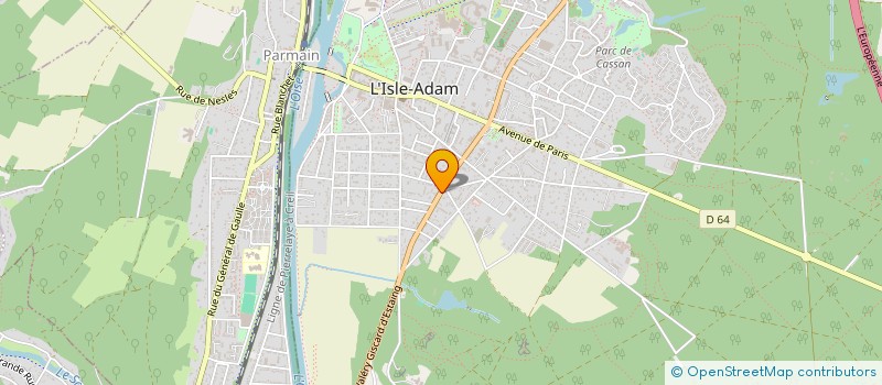 localisation de l'entreprise WELLYS  L'ISLE-ADAM