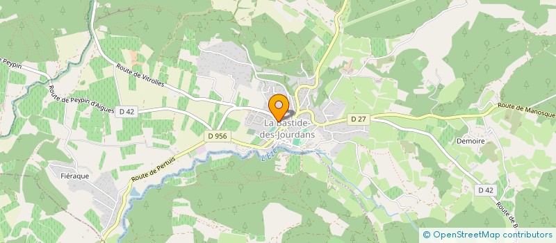 localisation de l'entreprise WELN à LA BASTIDE-DES-JOURDANS