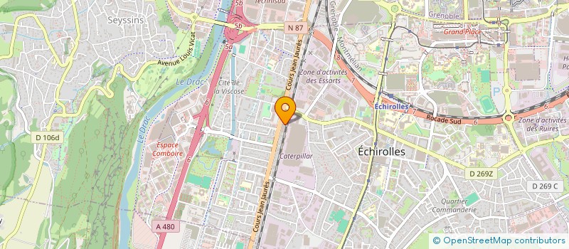 localisation de l'entreprise WELOVEBTB  ECHIROLLES