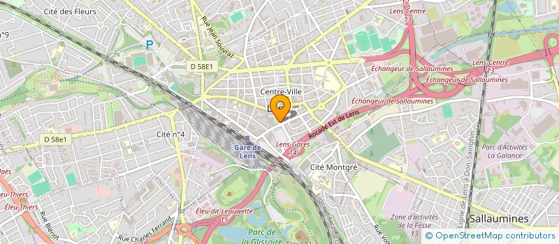 localisation de l'entreprise WELPUS à LENS