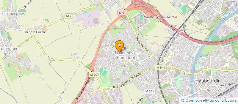 localisation de l'entreprise WELTCROC à HALLENNES-LEZ-HAUBOURDIN