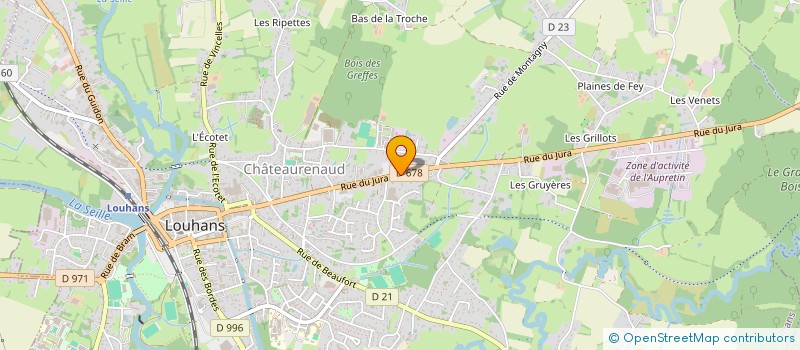localisation de l'entreprise WELTY à LOUHANS