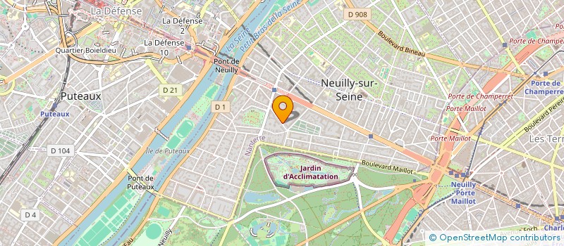 localisation de l'entreprise WEM GLASS à NEUILLY-SUR-SEINE