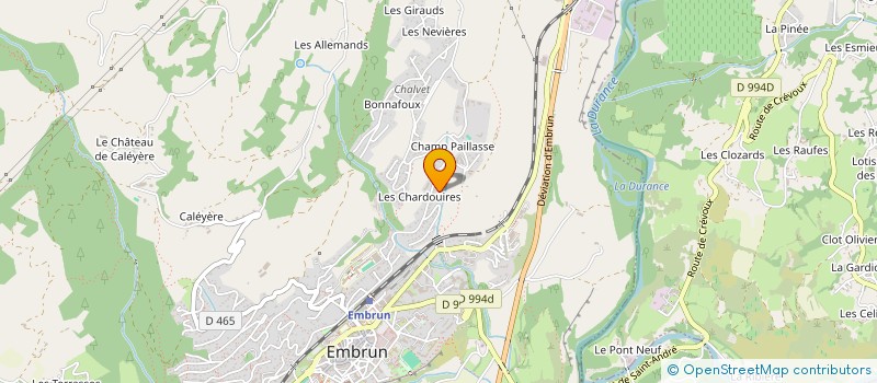 localisation de l'entreprise WEMA  EMBRUN