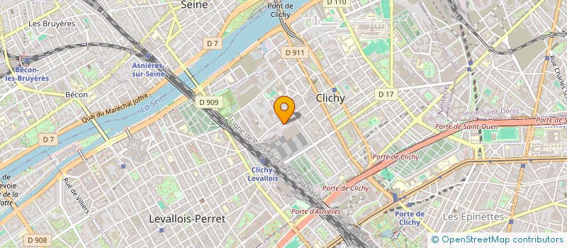 localisation de l'entreprise WEMEDIASOLUTIONS à CLICHY